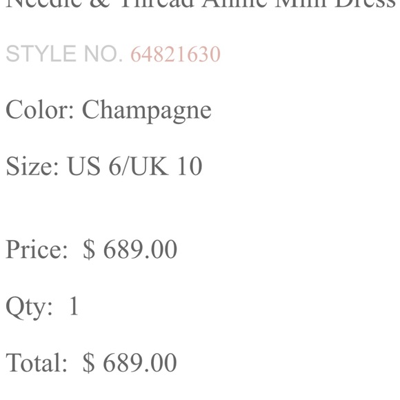 BHLDN needle and thread Annie sequined mini dress - Picture 2 of 16